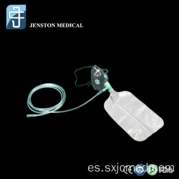 Máscara de oxígeno de bolsas de depósito quirúrgico médico de salud